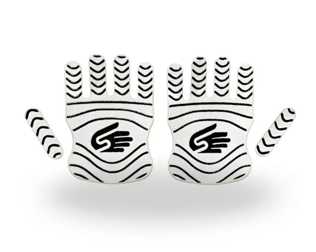 Black performance hand grips for men