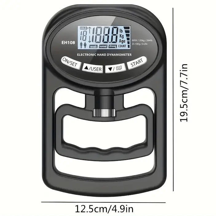 grip strength tester dimensions