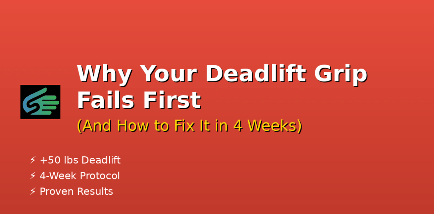 🏋️‍♂️ Why Your Deadlift Grip Fails First (And How to Fix It in 4 Weeks)