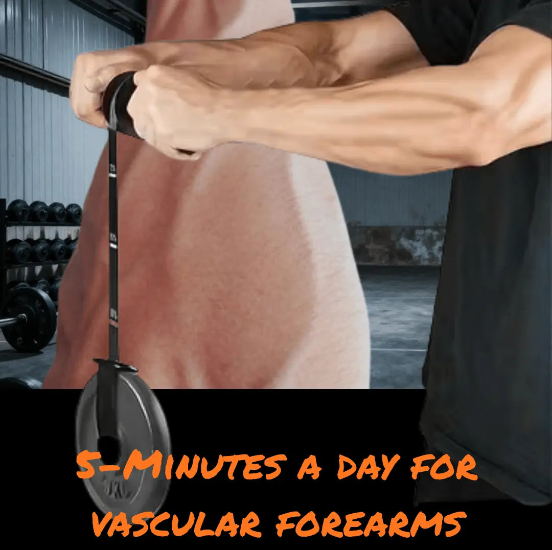 Iron grip twist bar for forearm strengthening veiny forearms